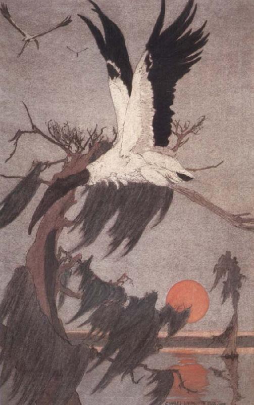 Charles Livingston Bull The Stork of the Woods